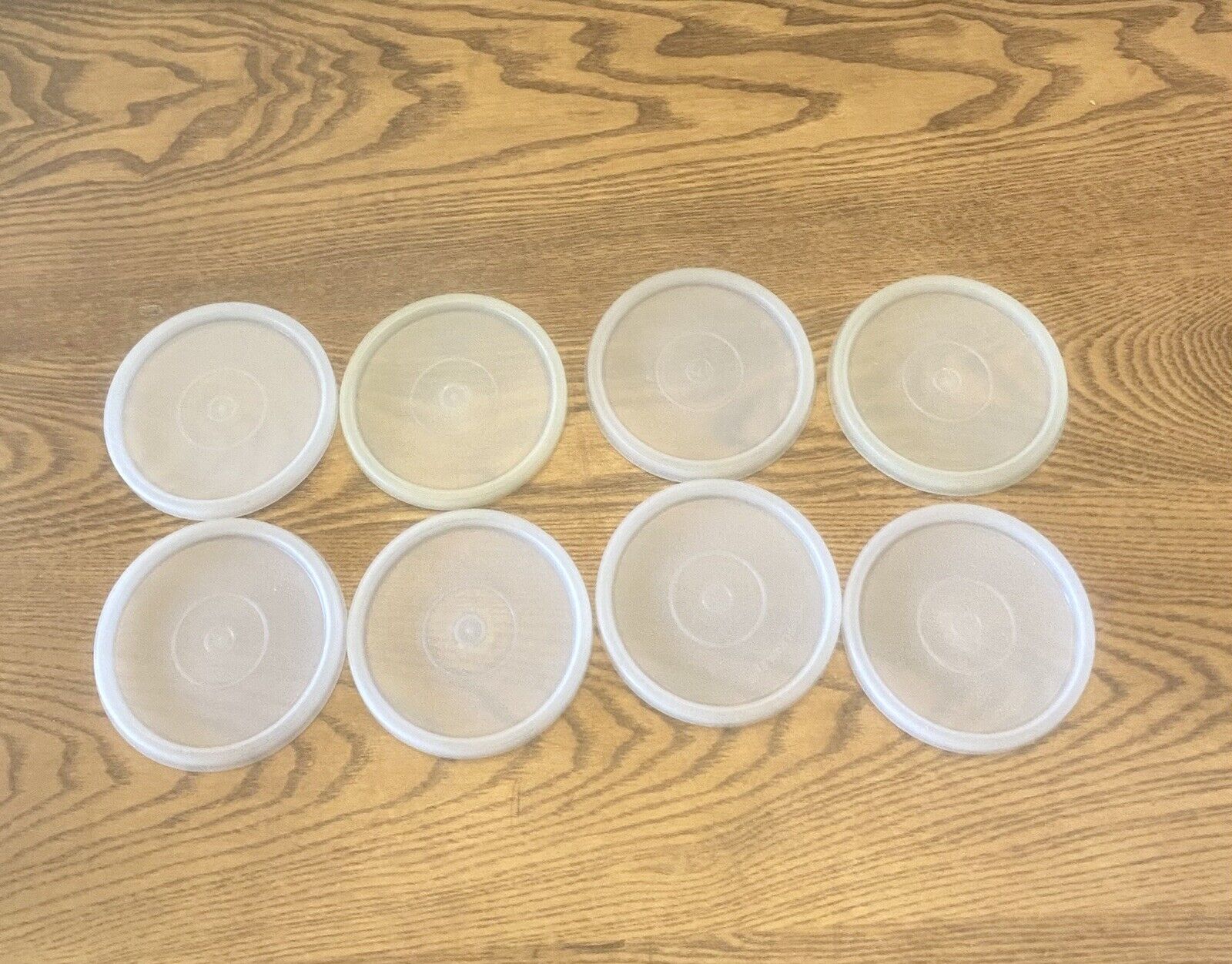 Lot of 8 - Vintage TUPPERWARE #1347 Replacement Seal Lids For 18oz Tumblers