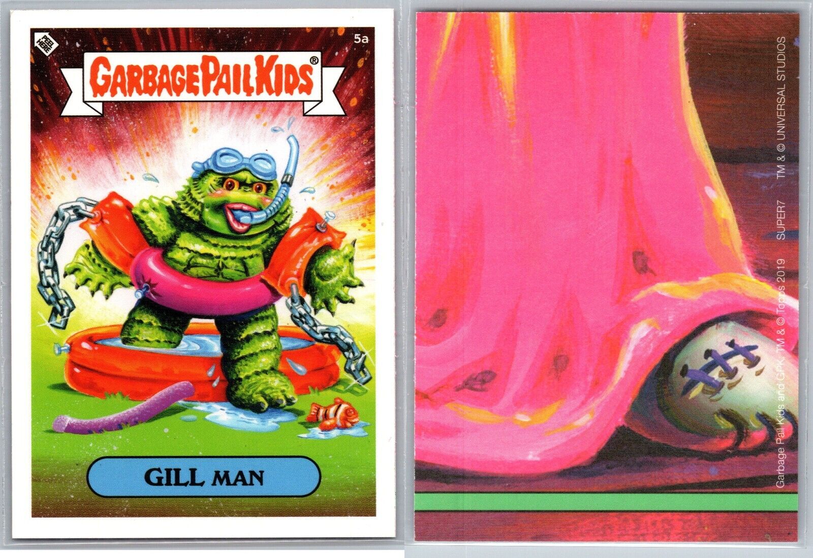 Creature From The Black Lagoon Universal Monsters Garbage Pail Kids GPK Spoof