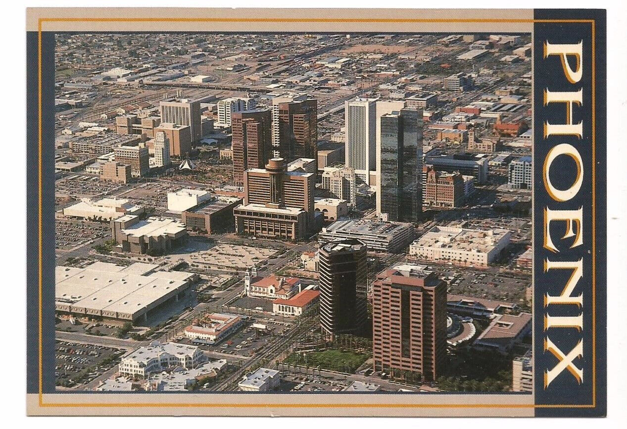 Phoenix Arizona AZ Postcard Aerial