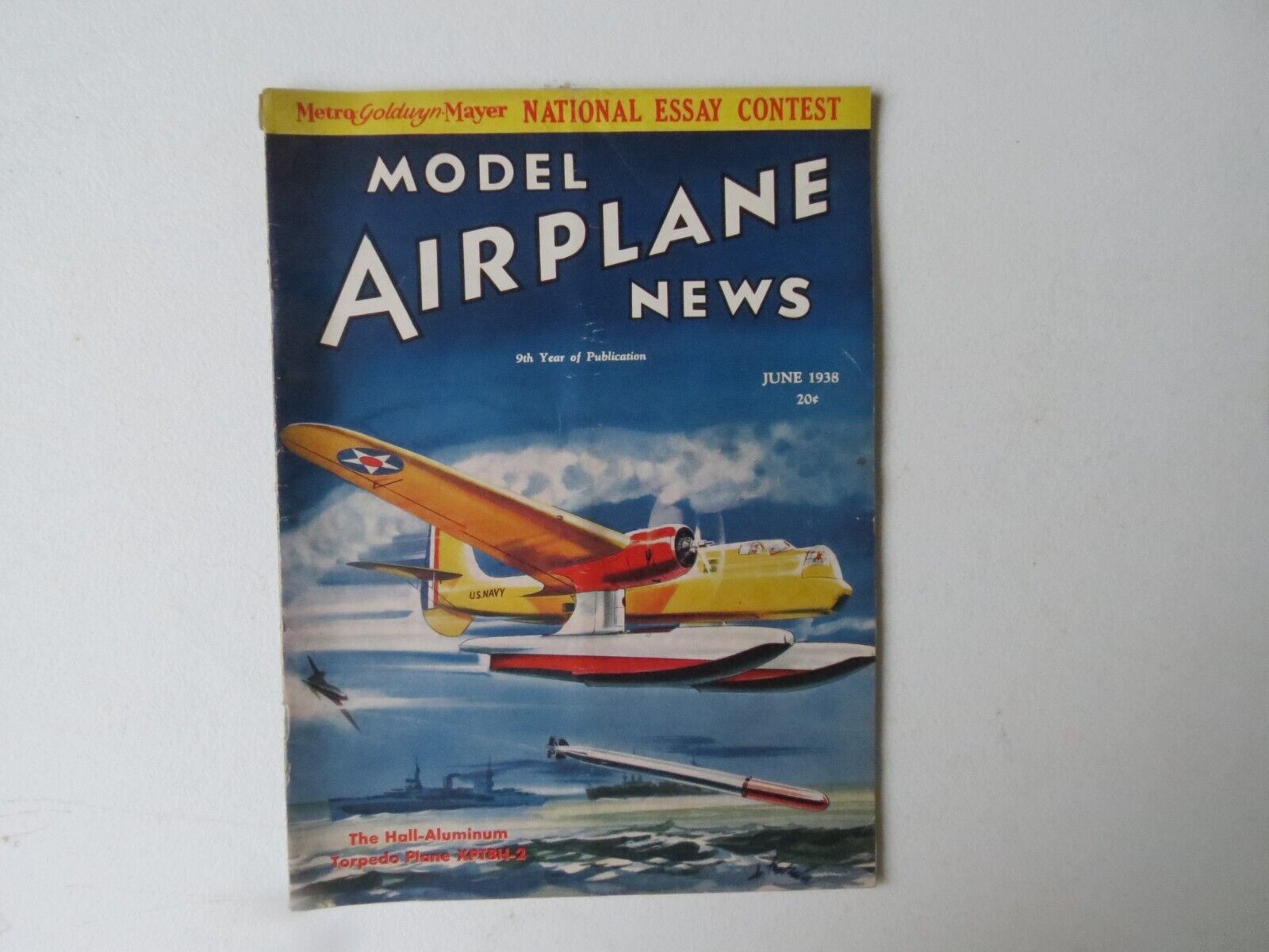 Model Airplane News Magazine June 1938 Great Colors Golden Age of Flight