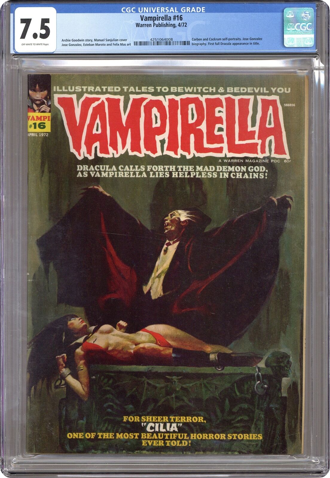 Vampirella #16 CGC 7.5 1972 4251064008