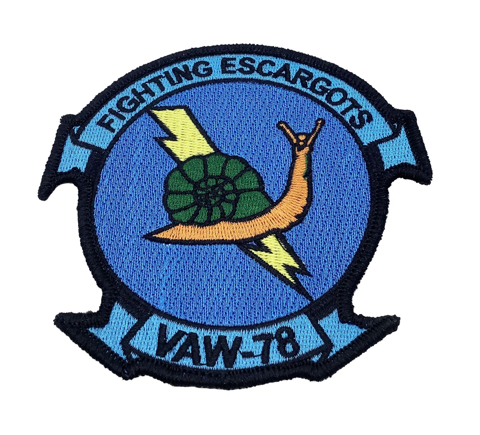 VAW-78 Fighting Escargots Patch –Plastic Backing