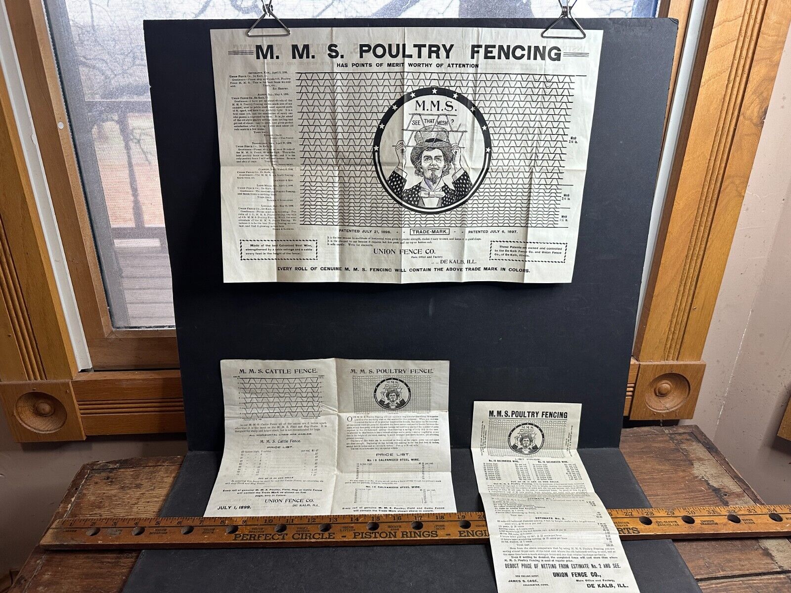 Circa 1897 Union Fence Co. Poultry & Hog Fence Brochures, De Kalb, IL