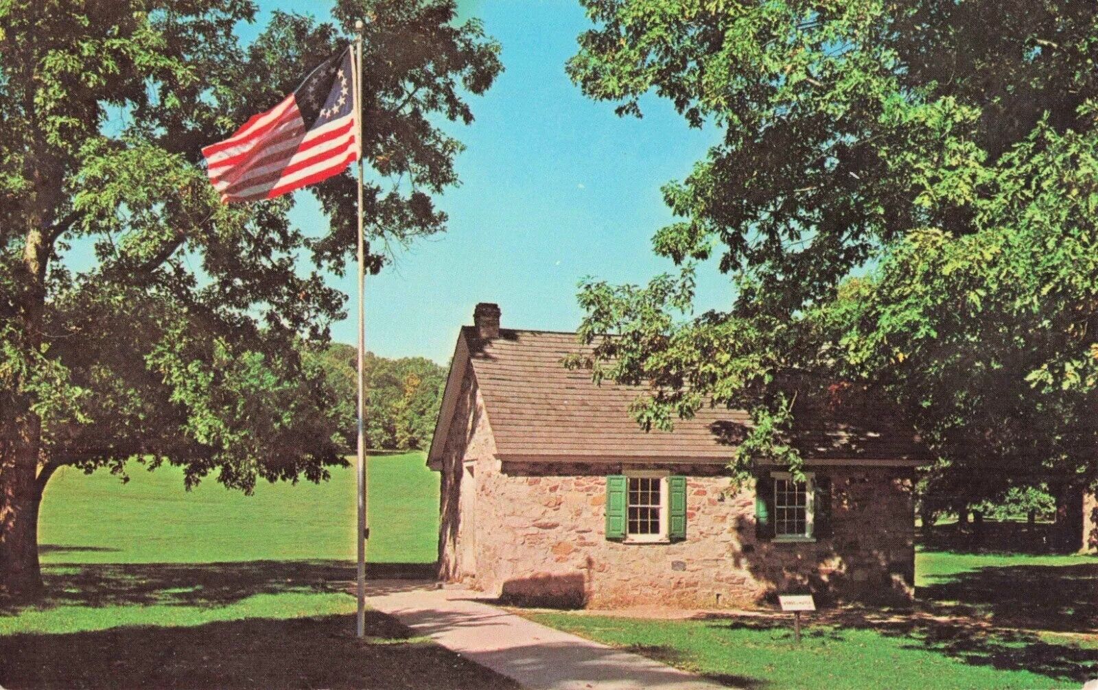 The Old Camp Schoolhouse - Valley Forge Pennsylvania PA - Postcard
