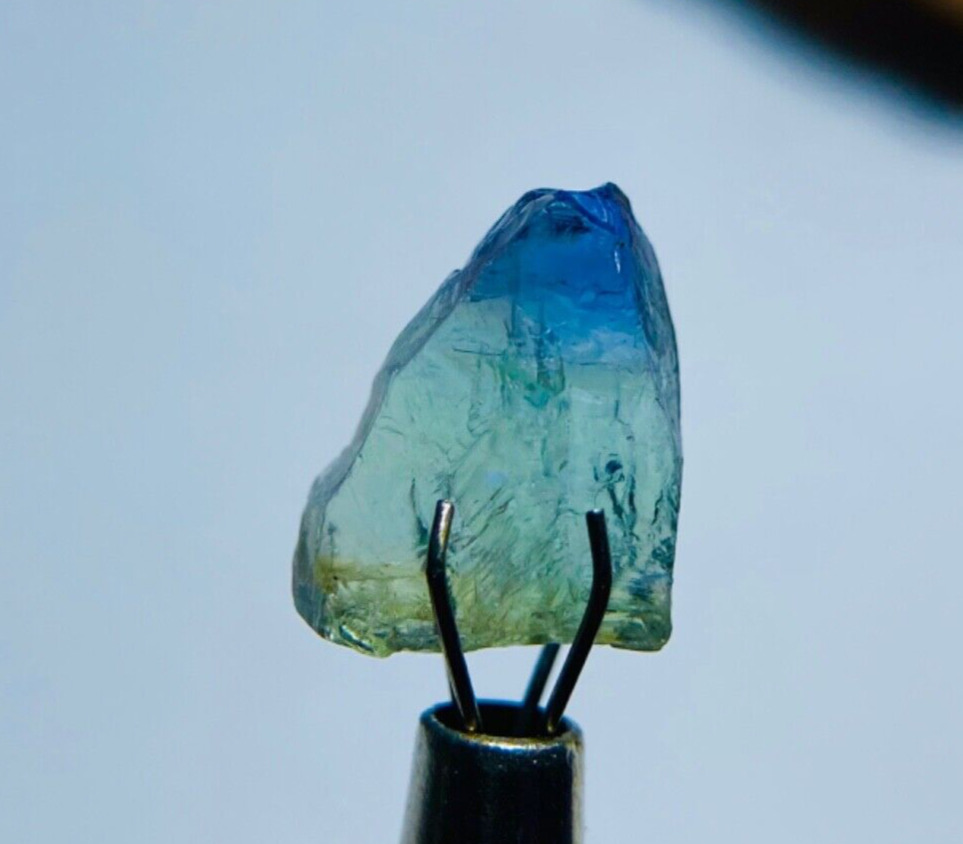 Fine Pleochoric Unheated Natural Tanzanite Crystal Raw Gemstone  4.8 Carats