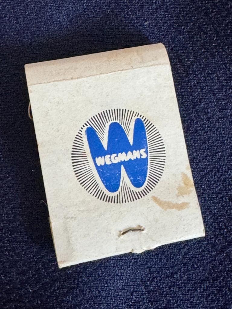 Vintage 1960s WEGMANS Grocery Store 'Super Markets of Integrity' Matchbook