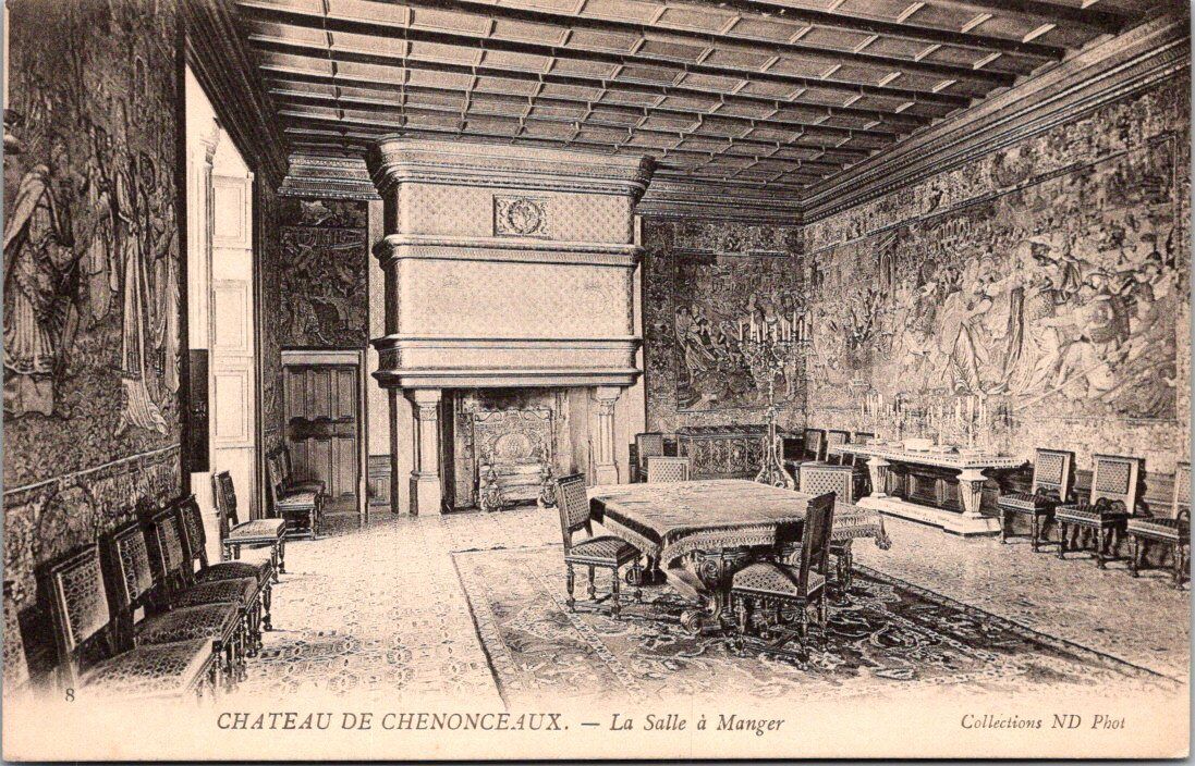 VTG Chateau de Chenonceaux, La Salle a Manger (Dining Room) France, DB, Unposted