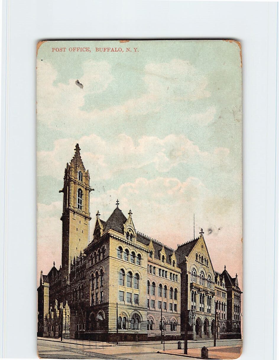 Postcard Post Office Buffalo New York USA