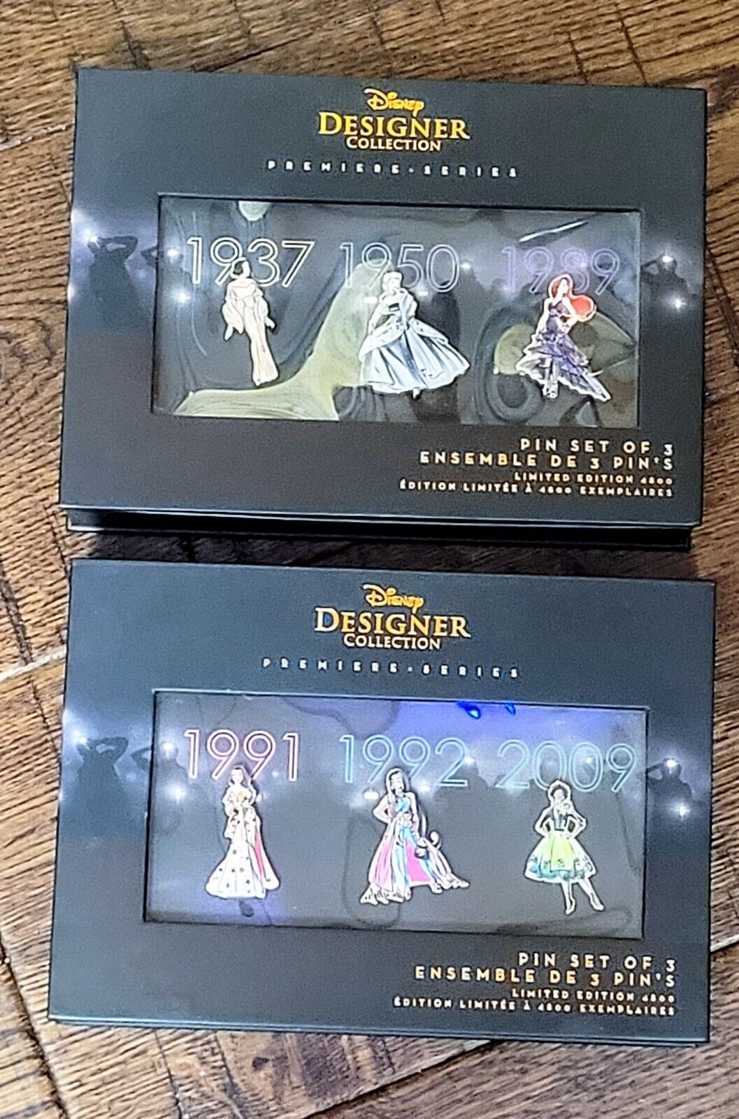 Disney Parks Designer Collection Premier Series Princess Full Pin Box Set