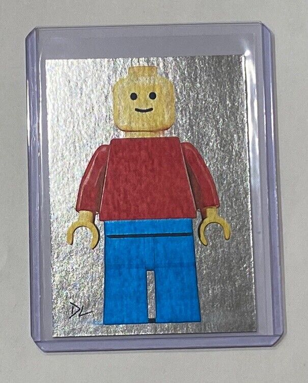 LEGO Man Platinum Plated Artist Signed “Established 1949” Trading Card 1/1