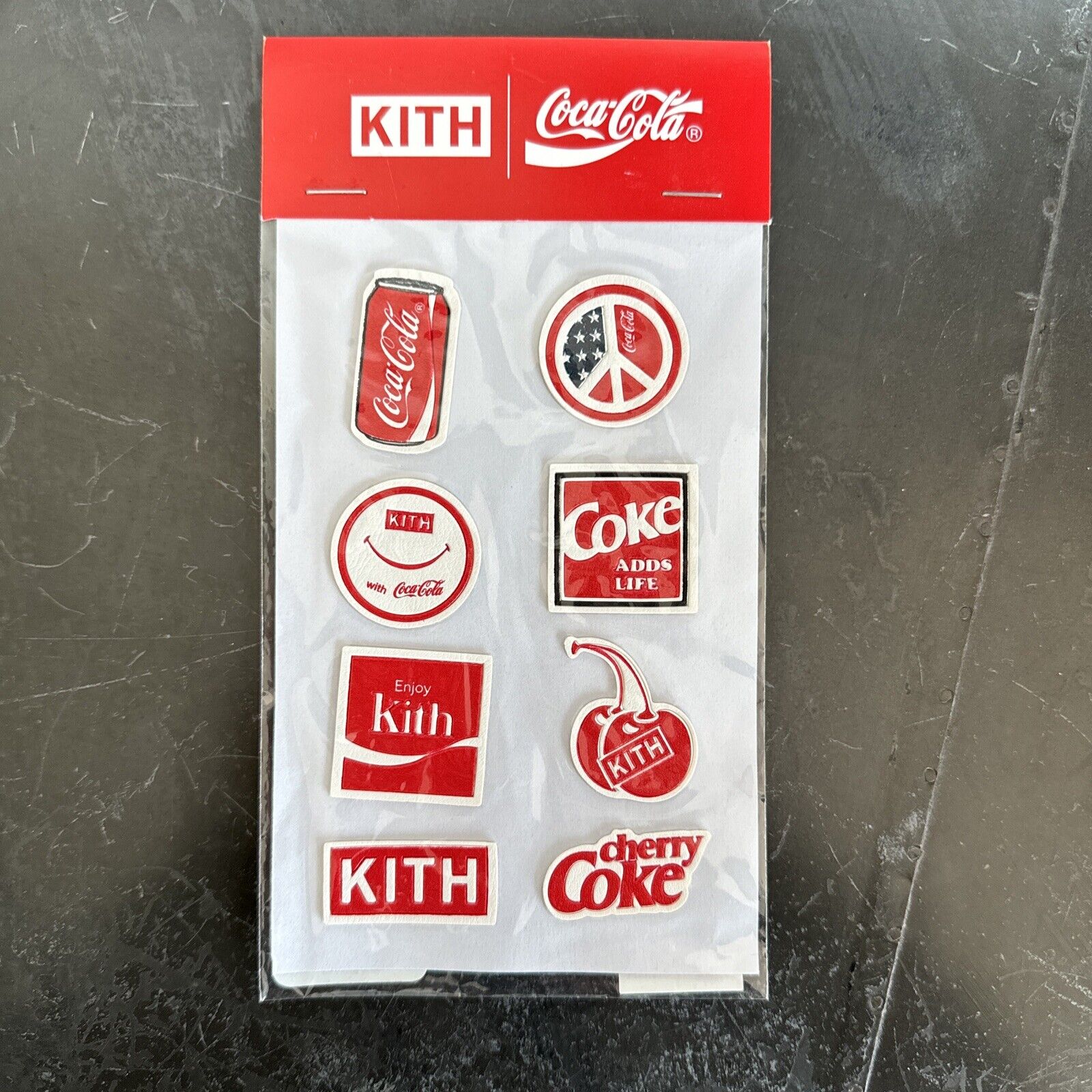 Kith X Coca Cola Puffy Stickers Sealed New
