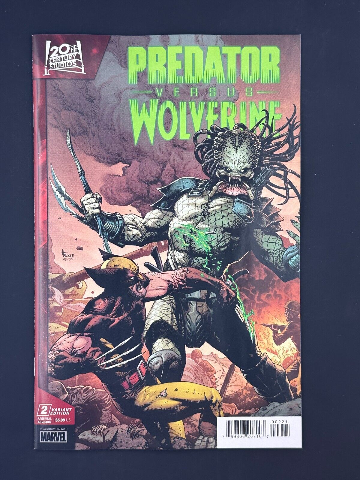 Predator Versus Wolverine #2 Frank Variant (2023) NM Marvel Comics 1st Print