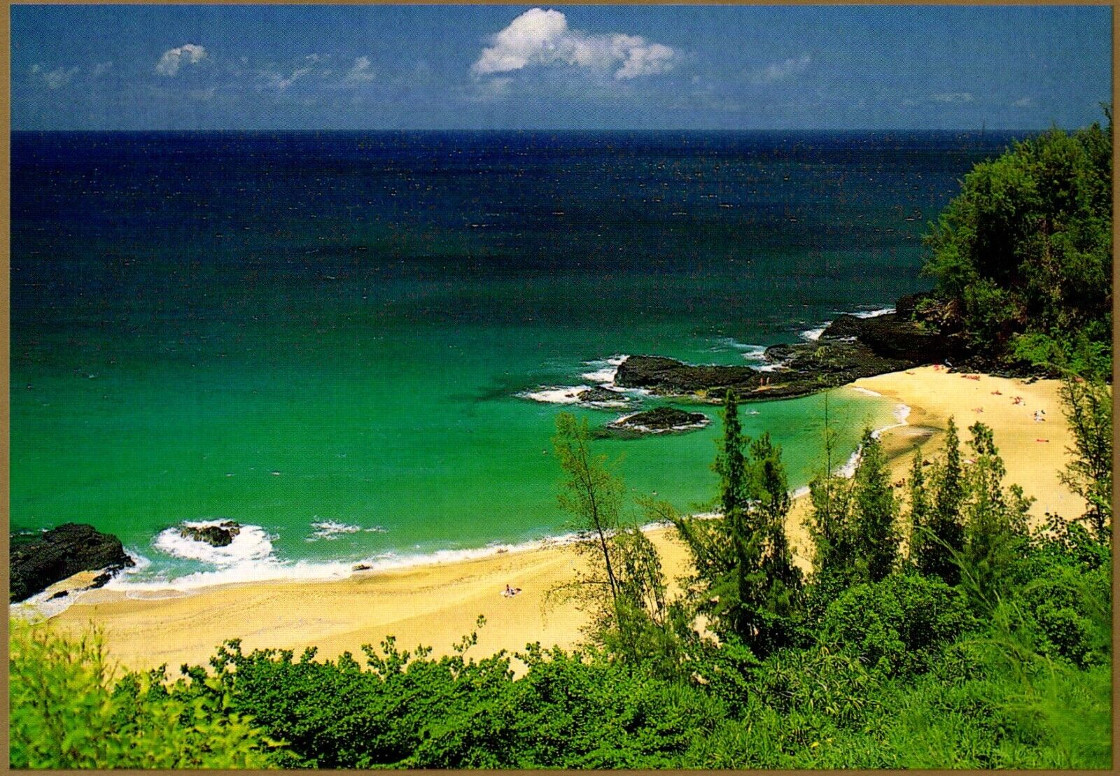 Lumaha\'I Beach Kaua\'I North Shore Hawaii Postcard