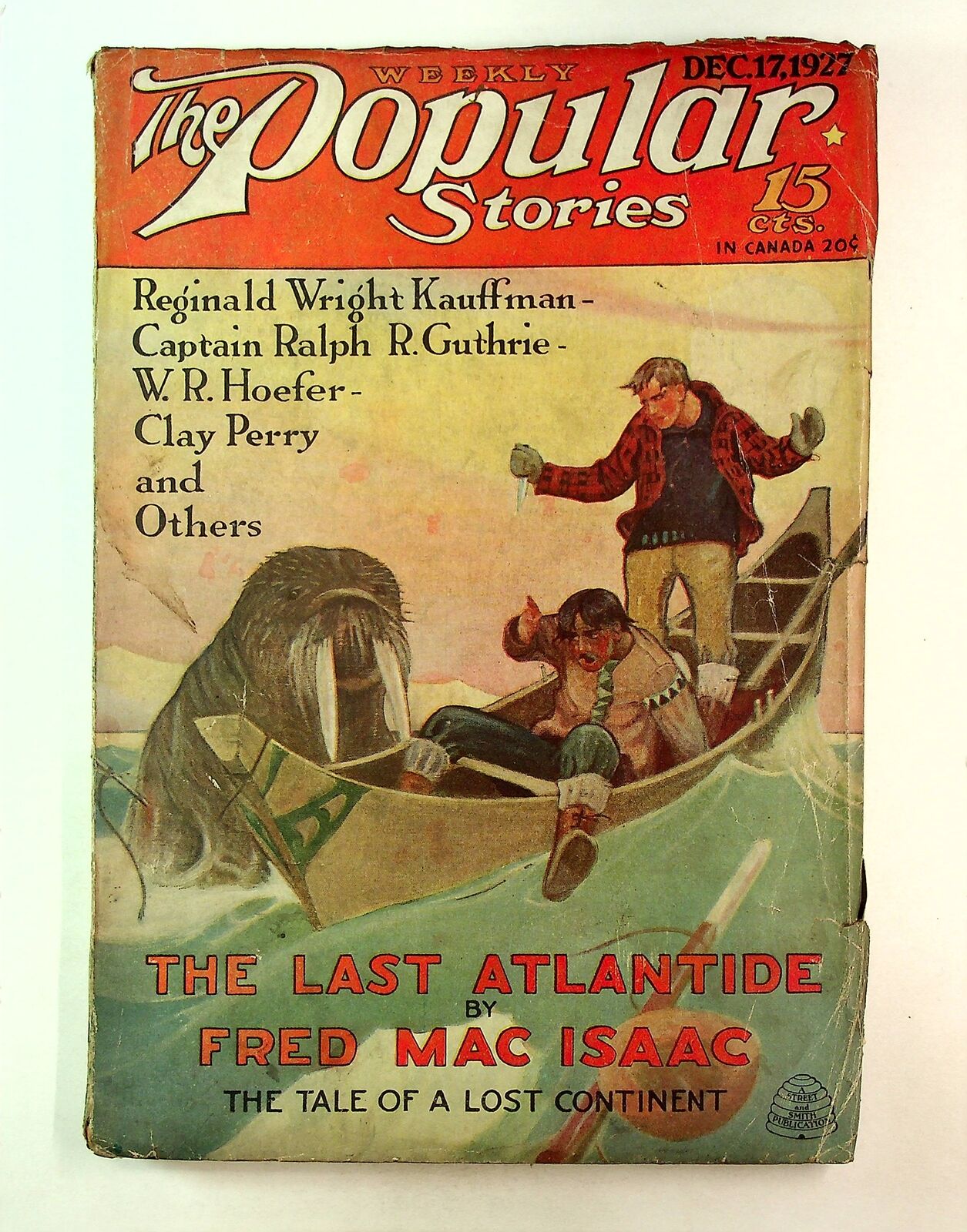 Popular Magazine Pulp Dec 1927 Vol. 87 #5 VG