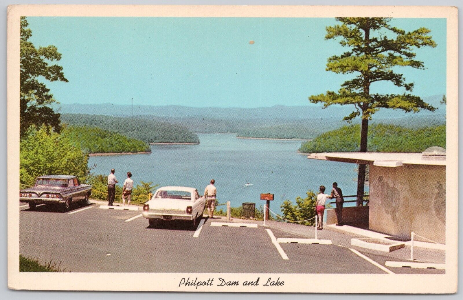 Bassett Virginia Vintage Postcard Philpott Dam and Lake