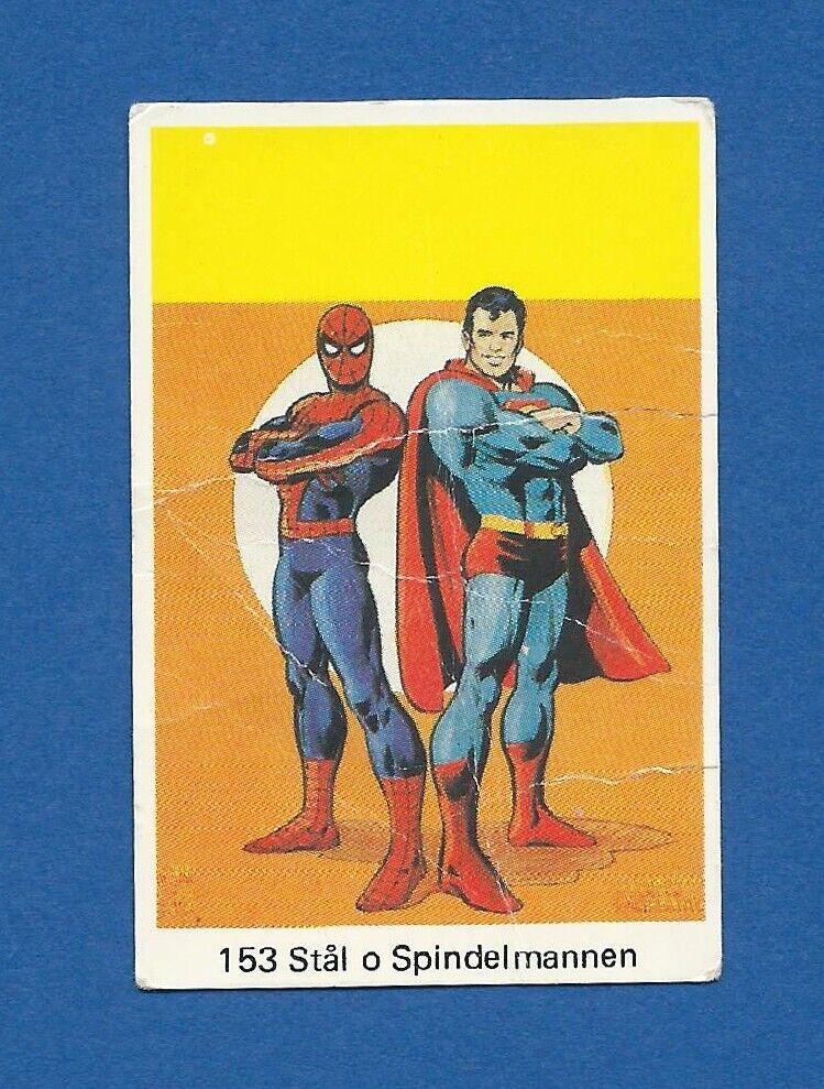1977-81 Swedish Samlarsaker (Kids) #153 Superman and Spiderman