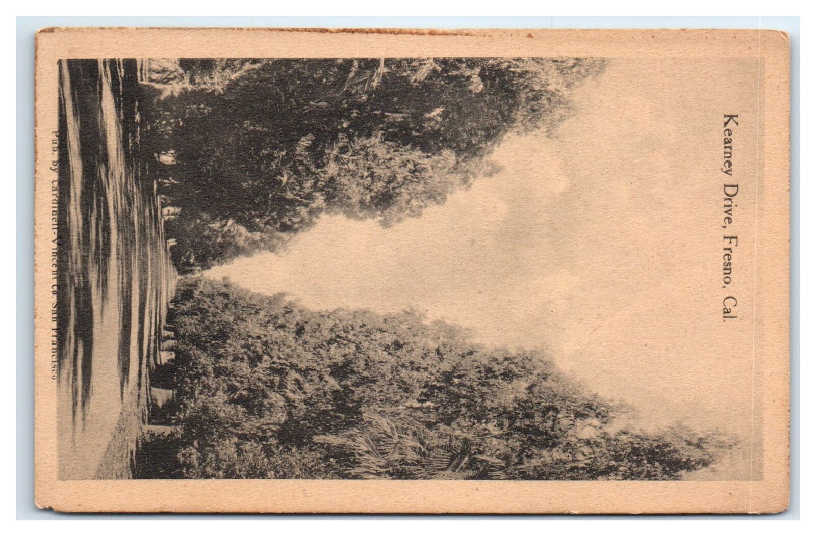 1916 FRESNO, CA Postcard-  KEARNEY DRIVE