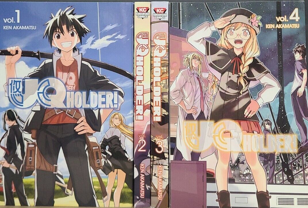 UQ HOLDER Manga Vols.  1-4 Graphic Novel English Ken Akamatsu  New KC lot 