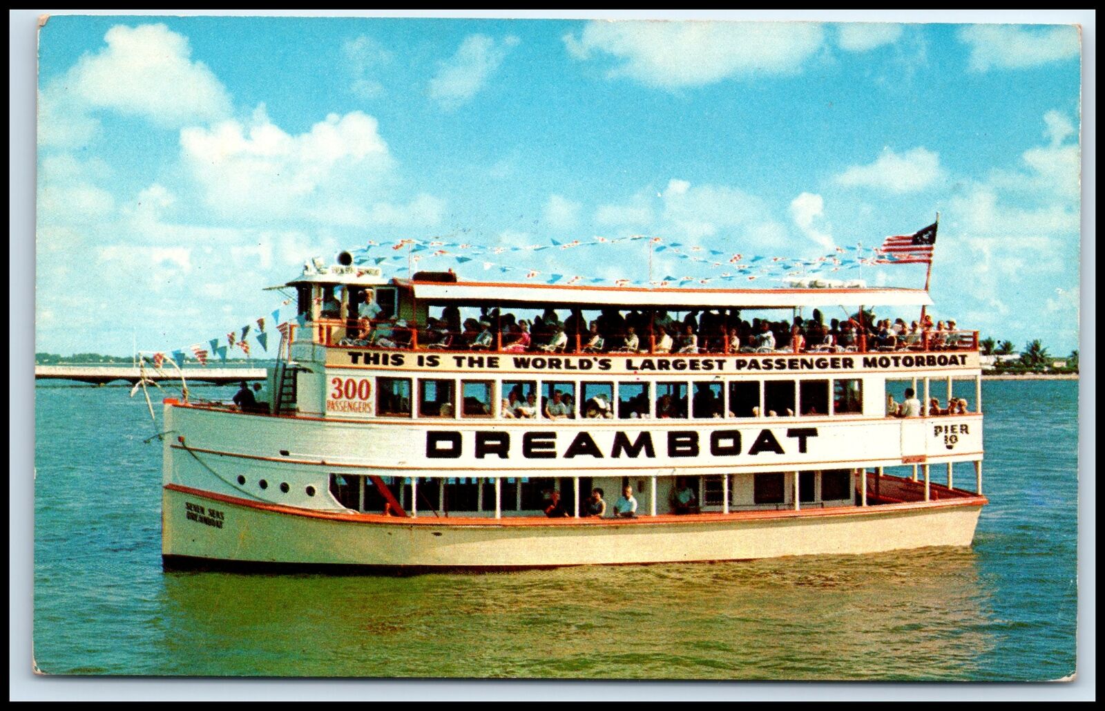 Postcard Seven Seas Dreamboat Miami FL A41