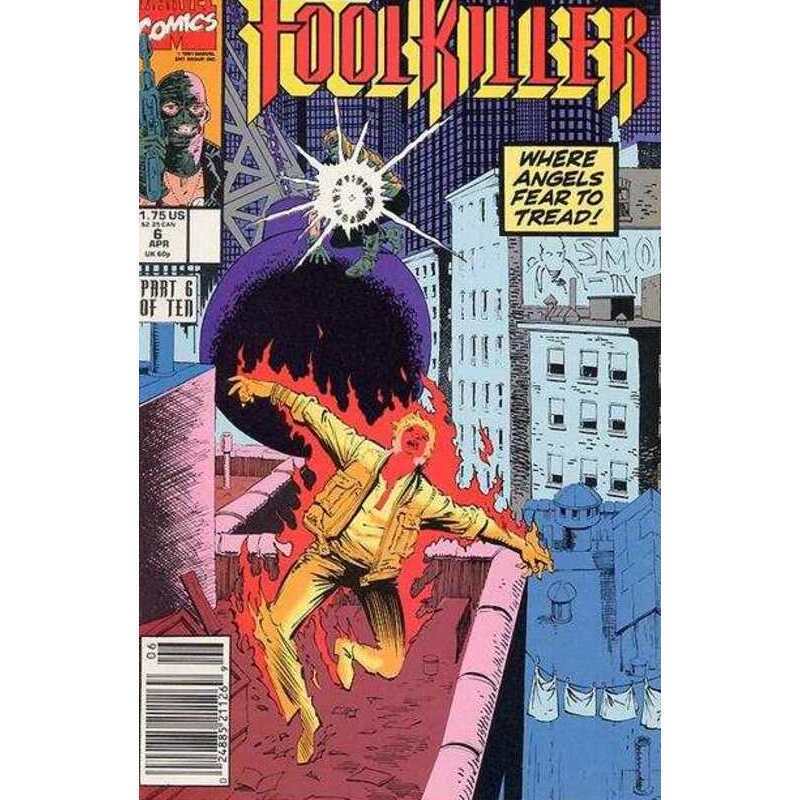 Foolkiller #6  - 1990 series Marvel comics VF Full description below [a.
