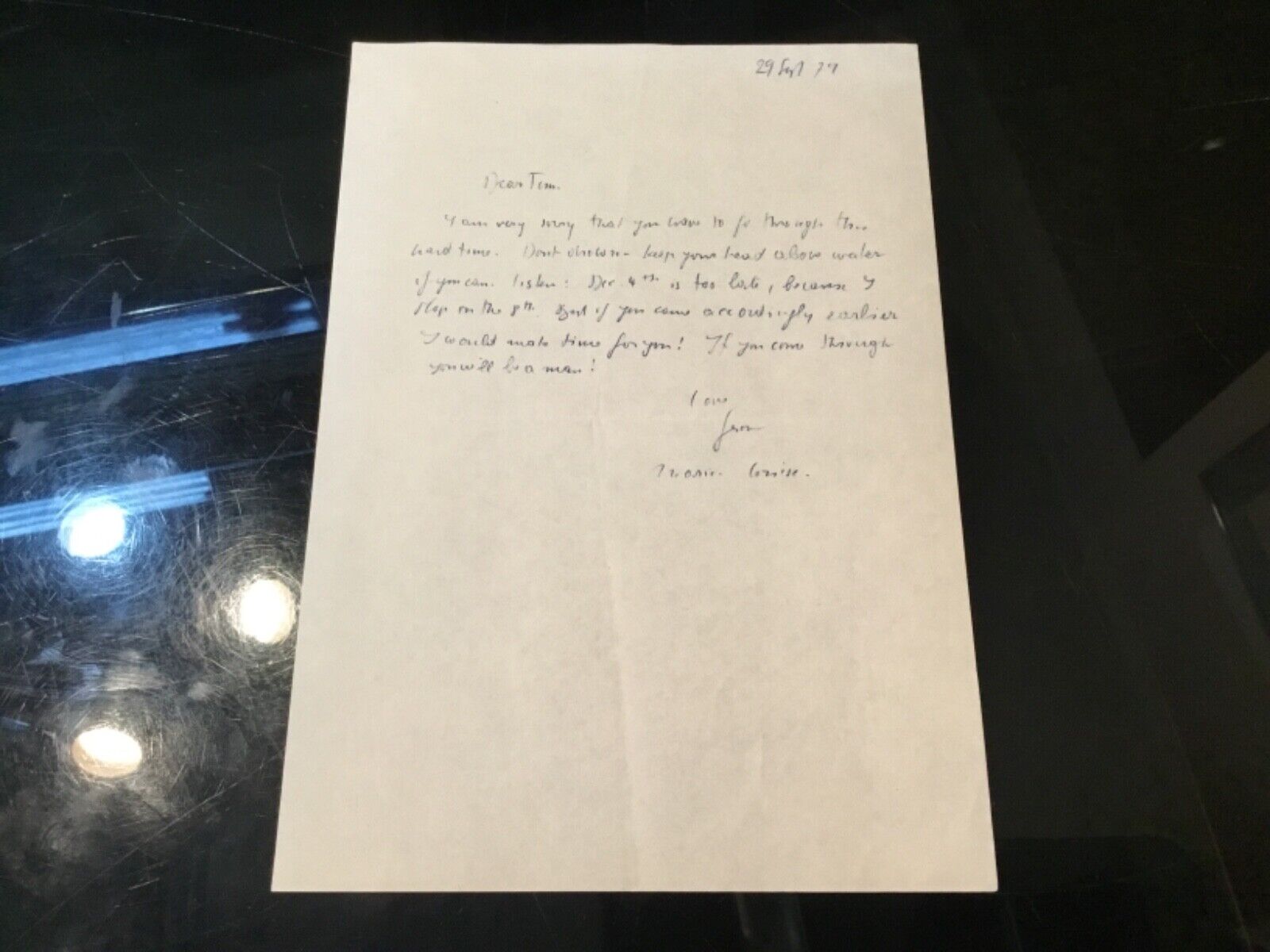 Marie-Louise von Franz Swiss Psychologist Handwritten & Signed Letter Billy Jack