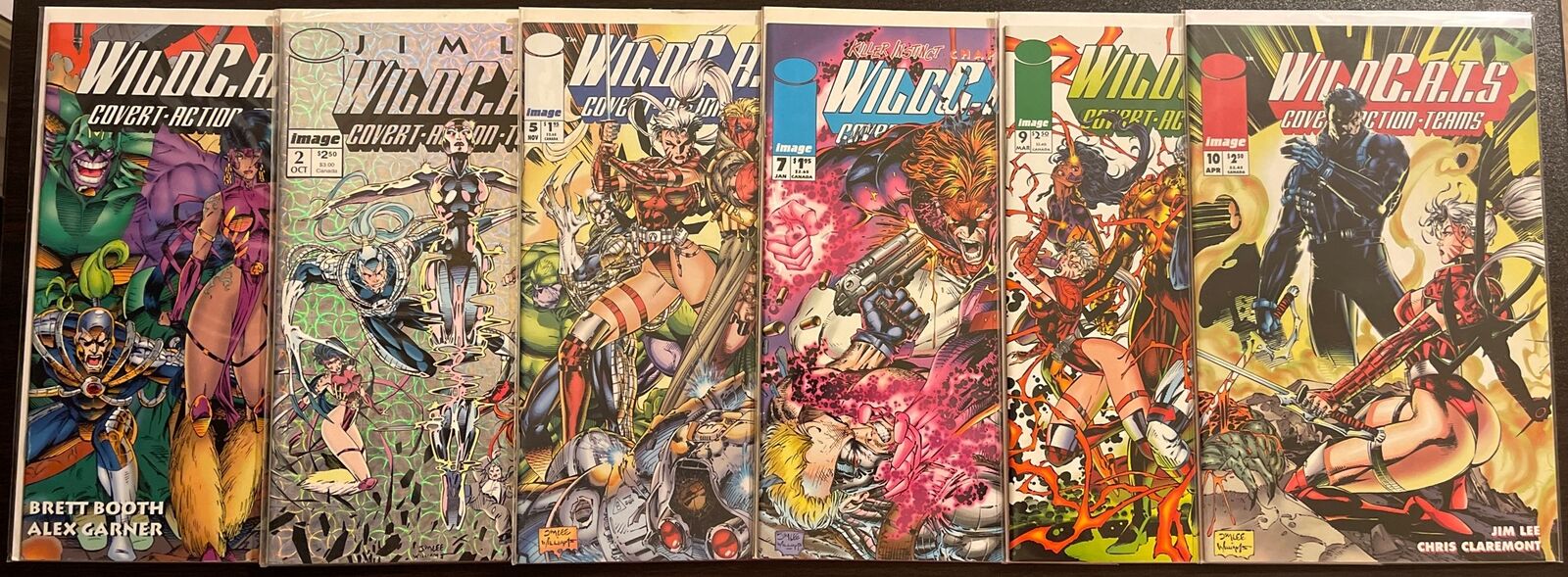 Wild C.A.T.S. # 0 2 5 7 9 10 Wildcats Image Comic Lot 6 (1992) Vol 1 Jim Lee