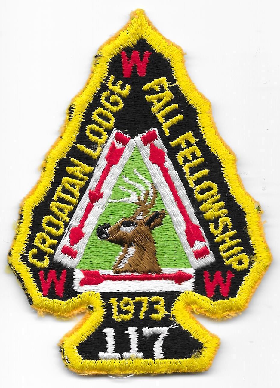 eA1973 Croatan Lodge 117 1973 Fall Fellowship Boy Scouts of America NCOA