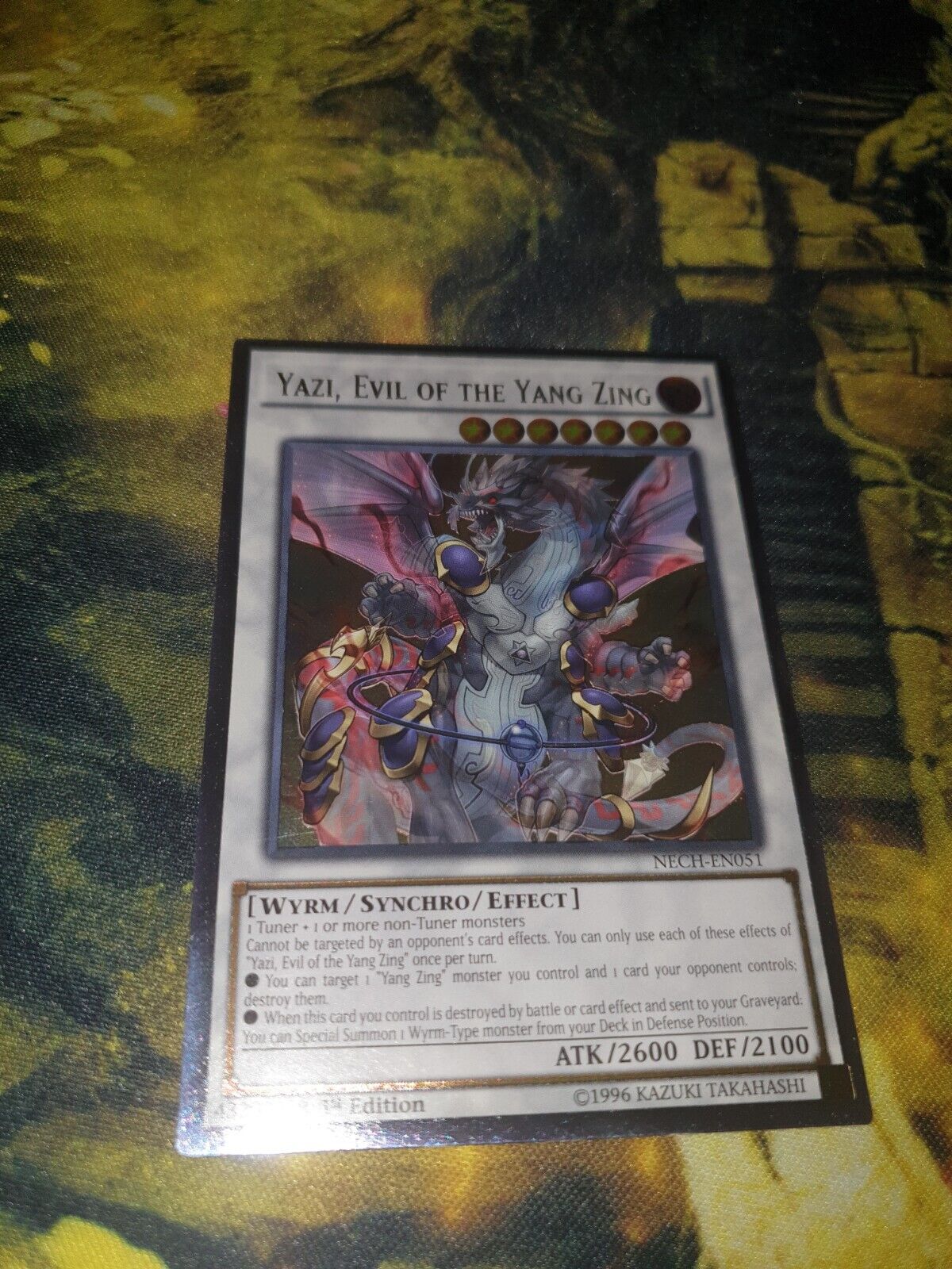 Yazi, Evil Of The Yang Zing NECH-EN051 Ultimate Rare 1st Edition