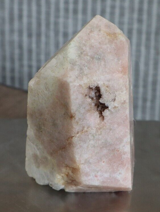 PINK AMETHYST CHUNKY FREEFORM 2.94 INCHES TALL/ 230.3 GRAMS