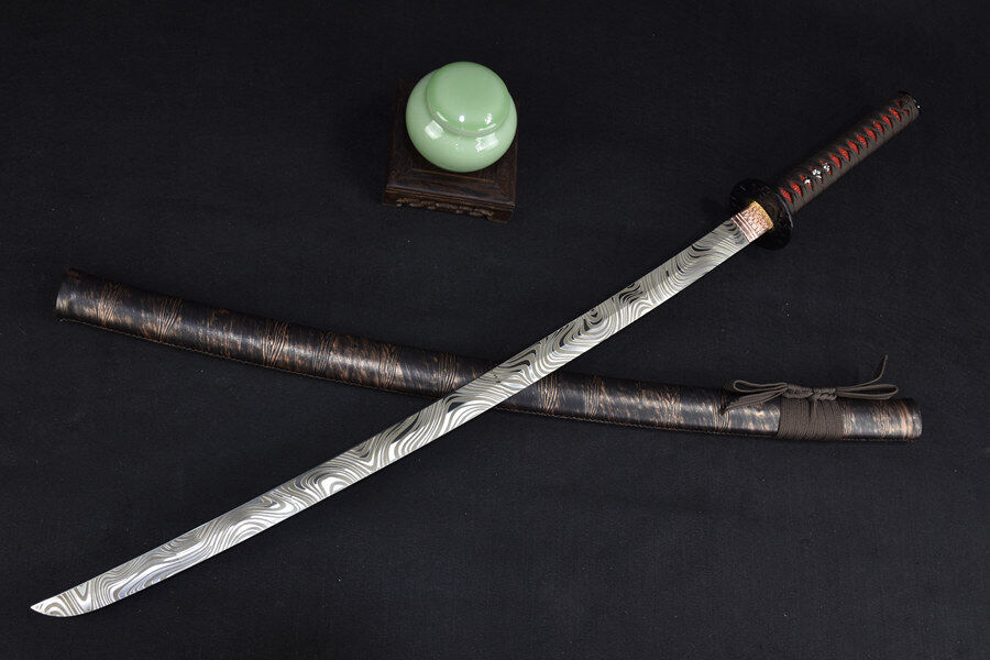 42\'\' Japanese Katana Damascus Handmade Large Sword Samurai Warrior