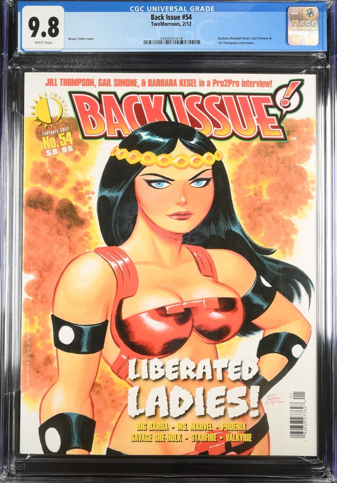 TWOMORROWS BACK ISSUE #54 - CGC 9.8 WP - NM/MT - BRUCE TIMM COVER - MAGAZINE