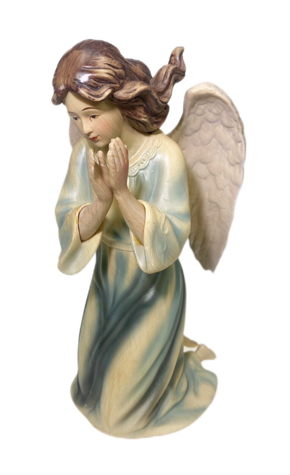 8.5” Angel Nativity Figurine Hand Painted Resin Members Mark Replacement