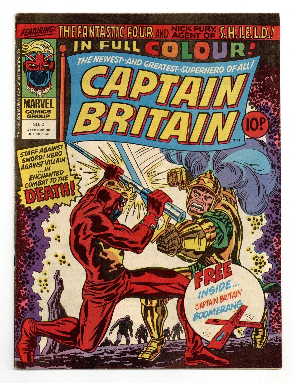 Captain Britain #2A VF 8.0 1976