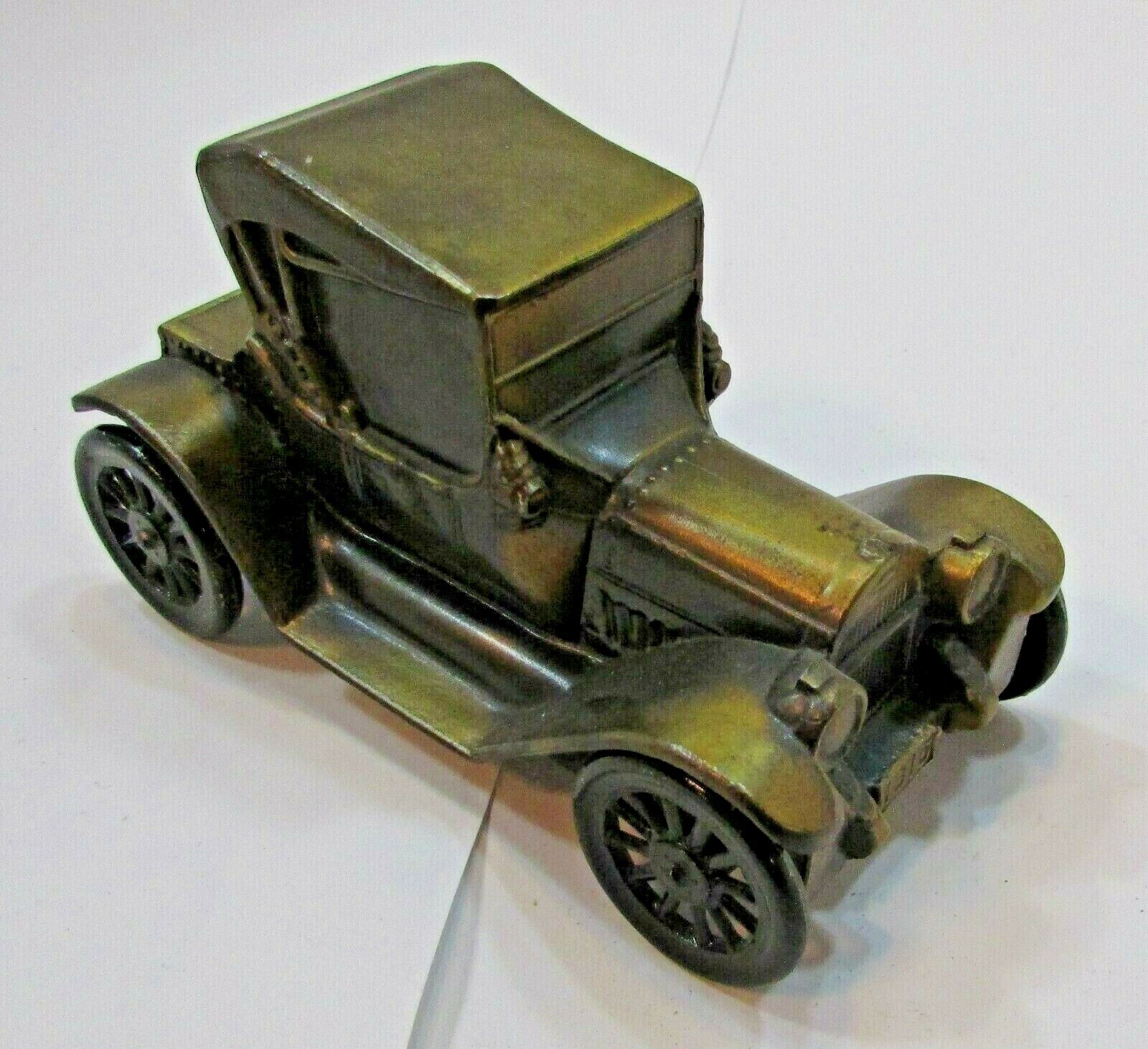 Vintage 1970s Banthrico USA Metal Old 1915 Chevrolet Coupe Car Coin Bank FREE SH