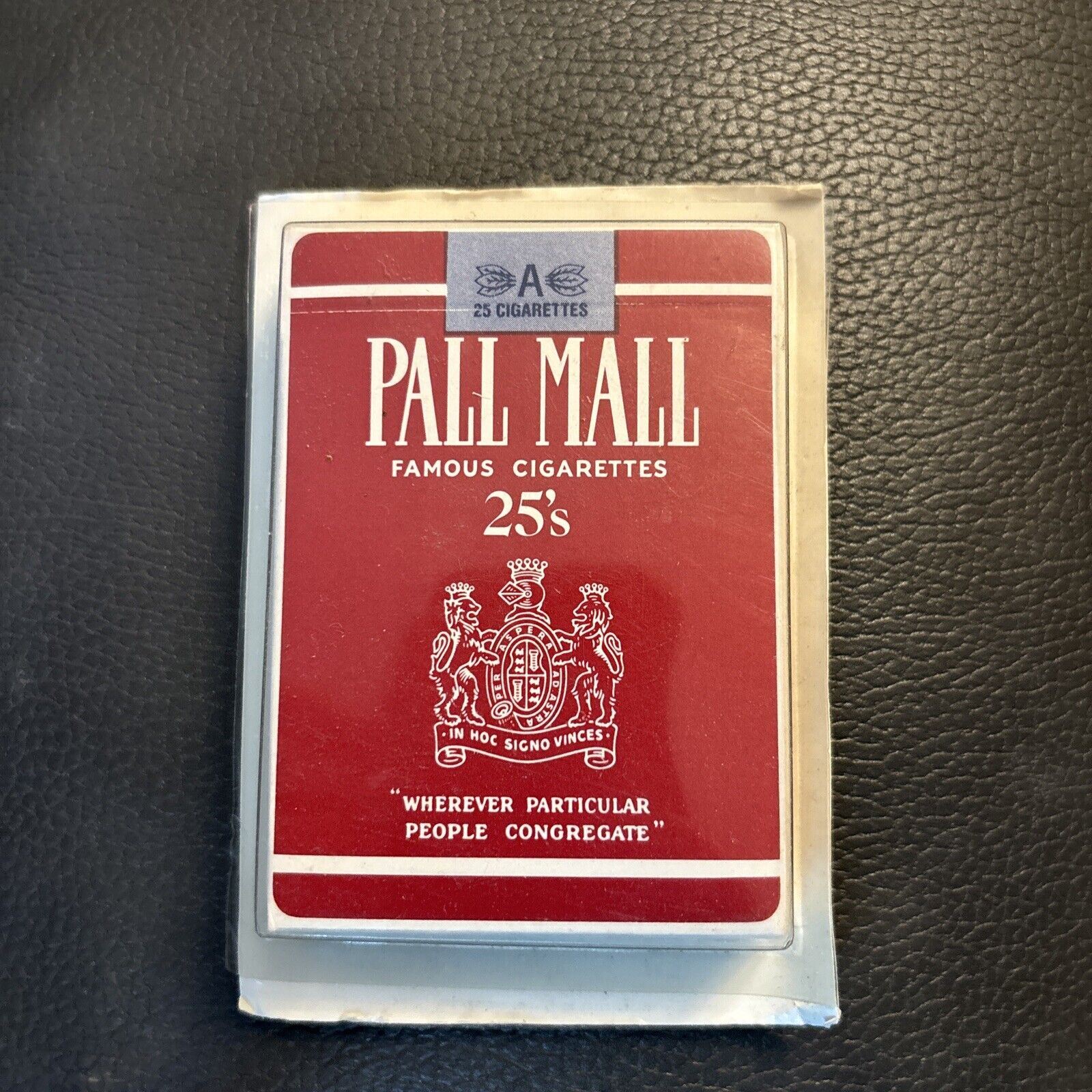 Vintage Pall Mall Playing Cards -New Old Stock Sealed Cigarettes Advertising