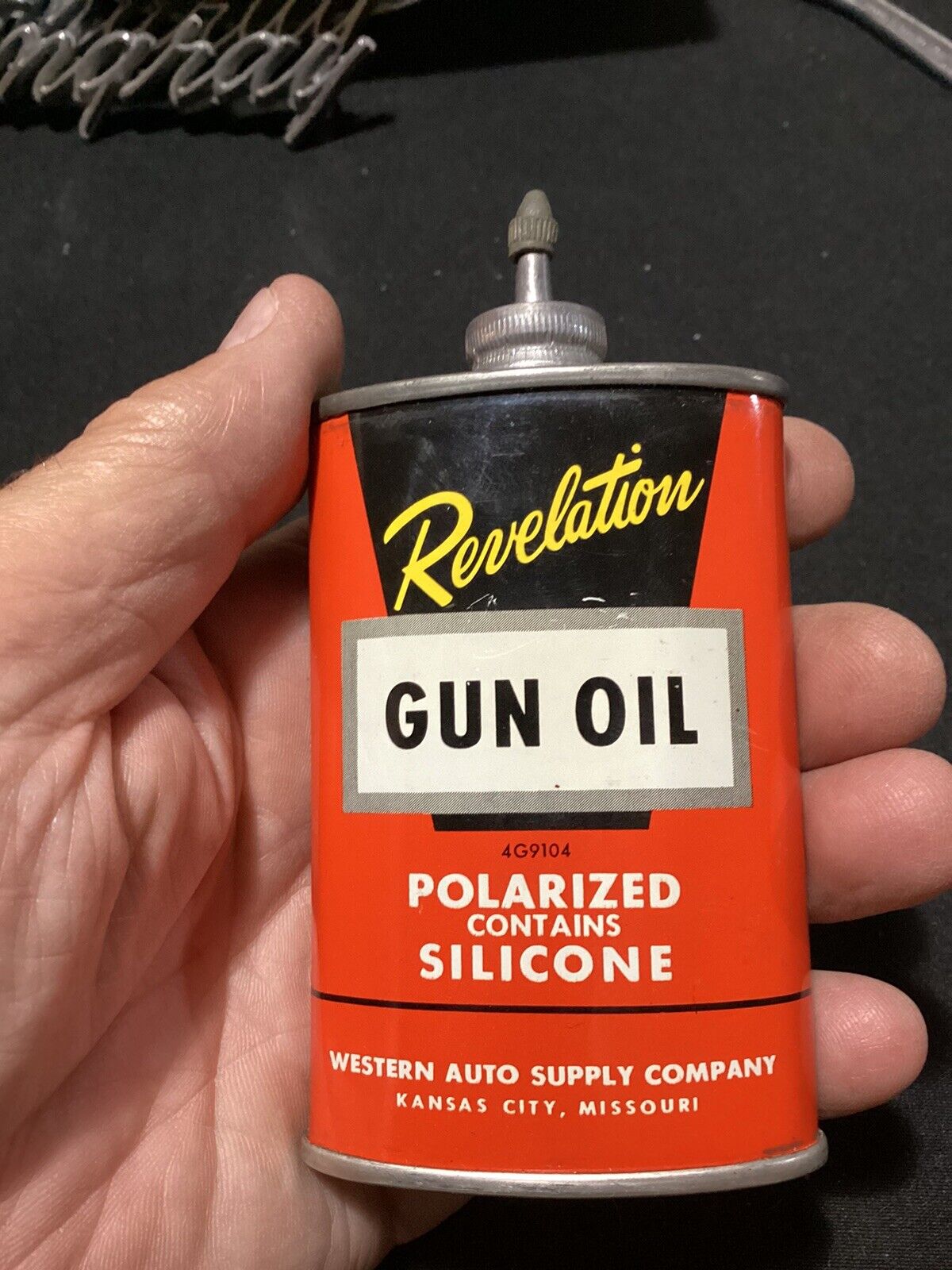 Vintage Revelation Gun Oil 3oz. Can