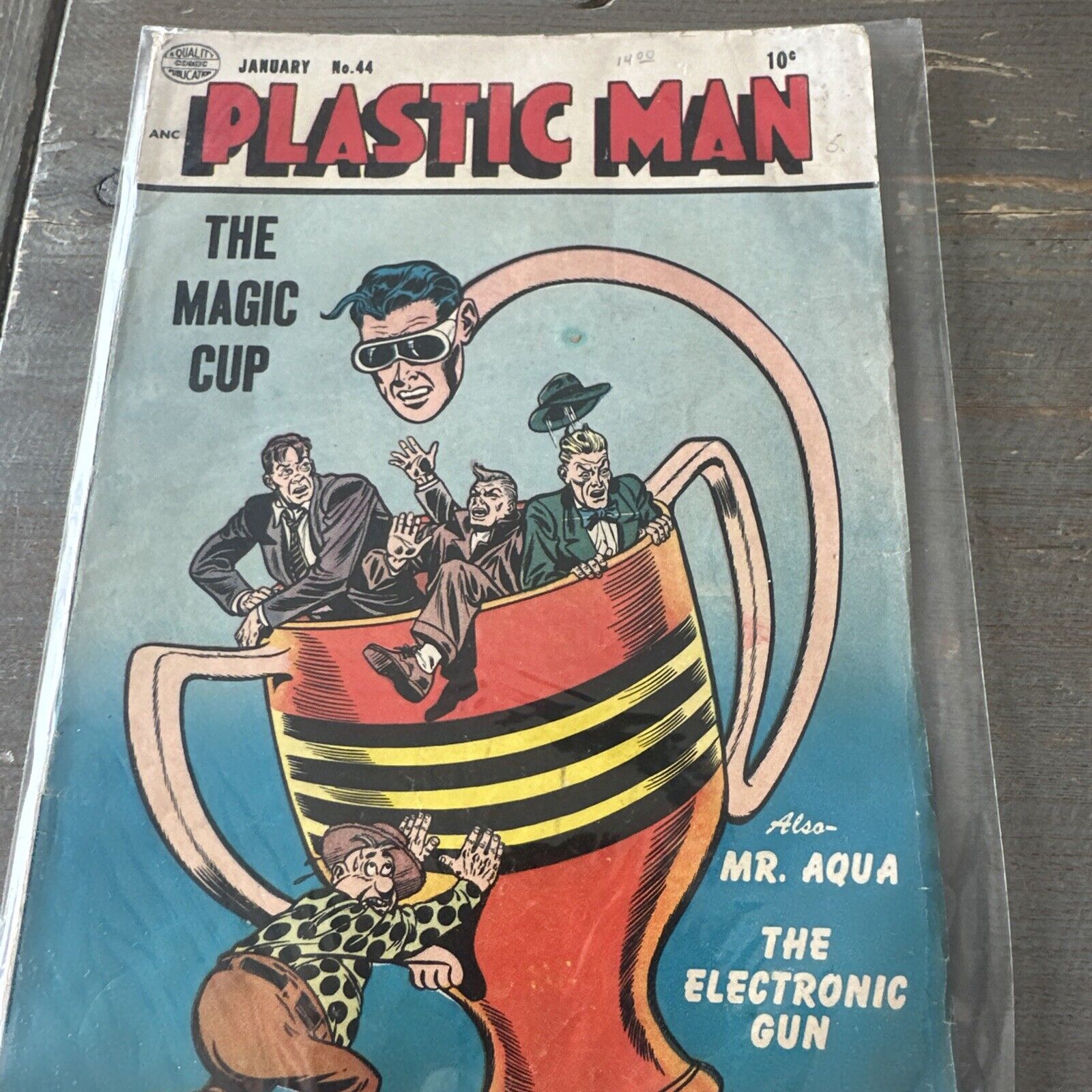Plastic Man #44 Nice Pre-Code Golden Age Superhero Quality Comic 1954
