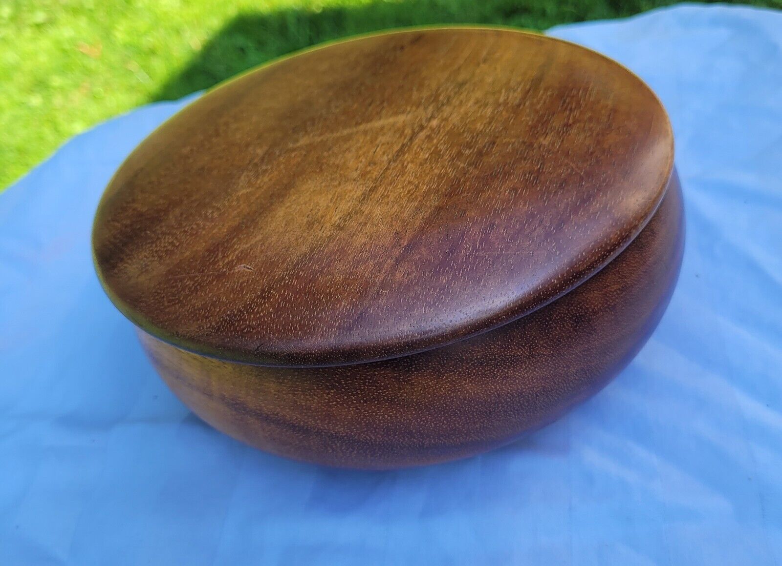 KOA Wood Lidded Bowl Artist Signed Hawaiian Hawaii RARE bowl With Lid Gorgeous 