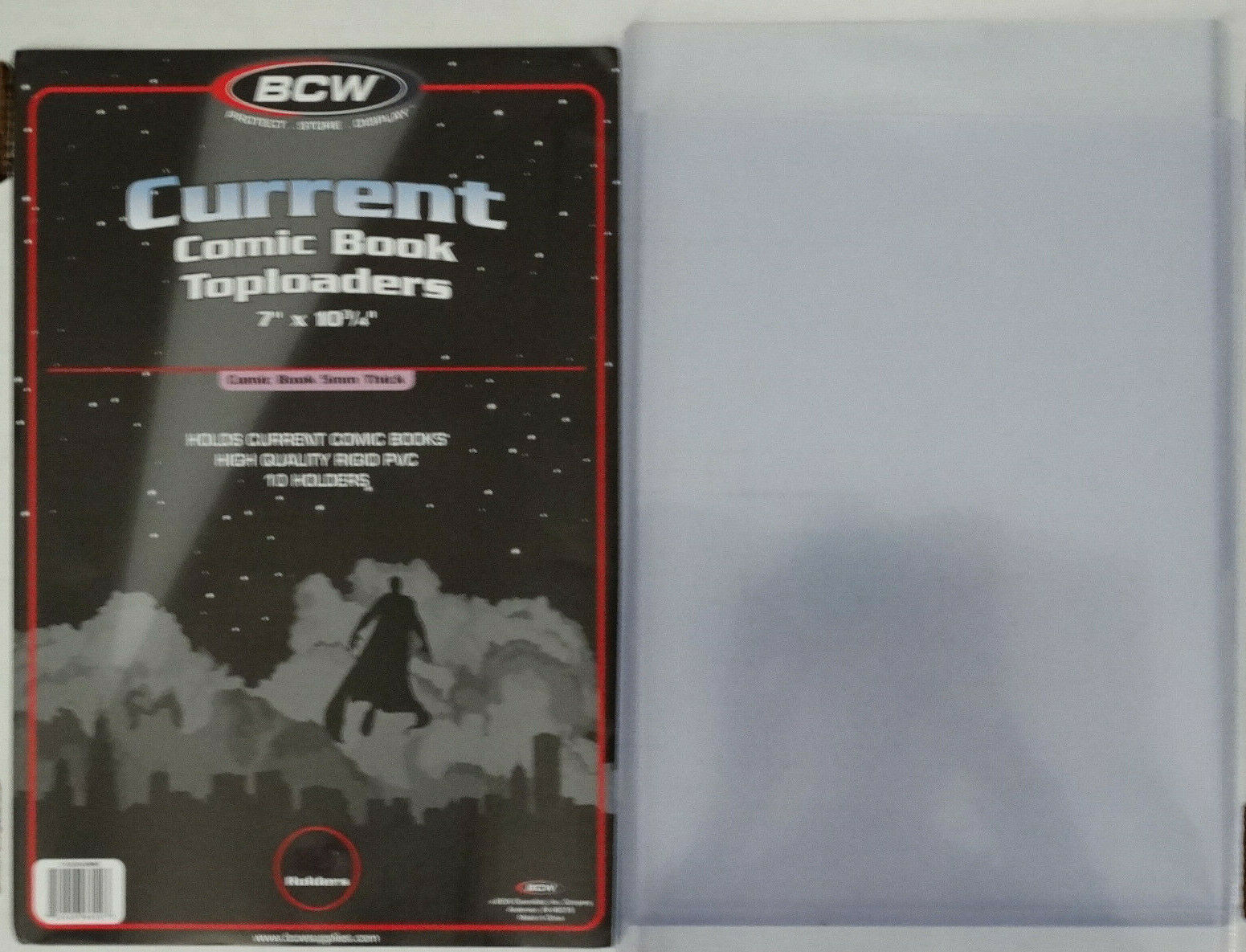 2 Loose BCW Current Comic Book Topload Holder Toploaders New