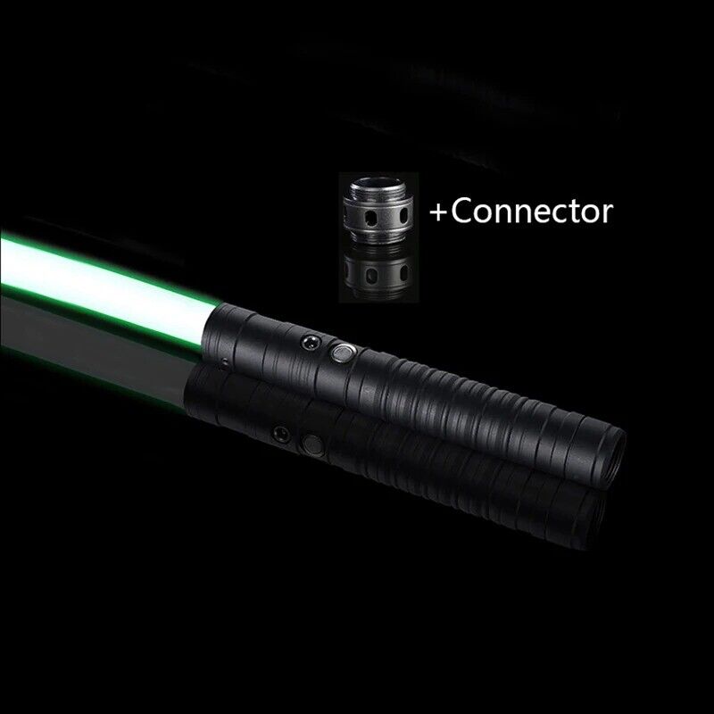 Lightsaber RGB 7 Colors Metal Handle Double-bladed Sound Cosplay  Light Saber