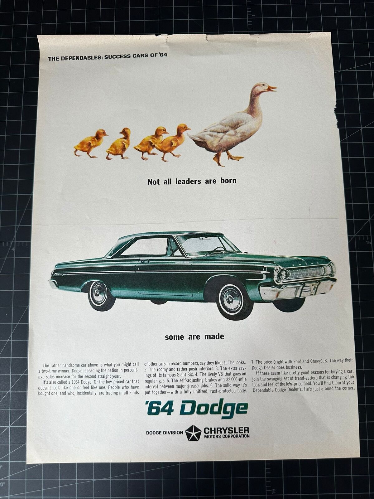 Vintage 1964 Dodge Print Ad
