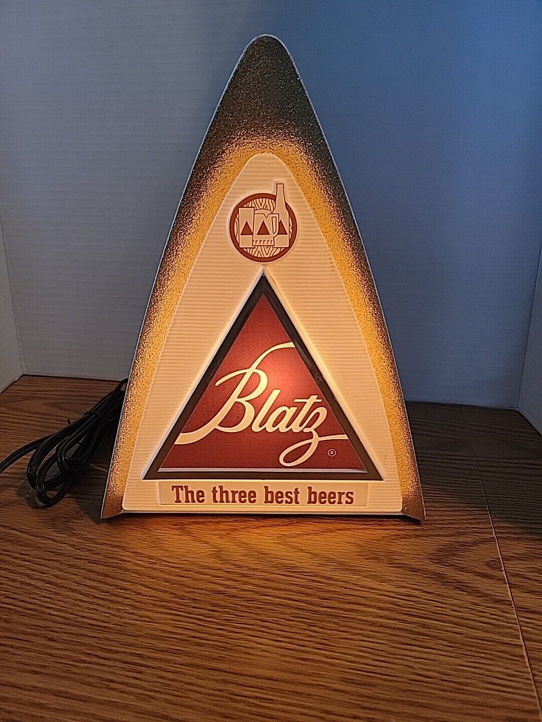 (VTG) 1970 blatz beer Light Up Back Bar sign Man Cave Game Room Milwaukee Rare