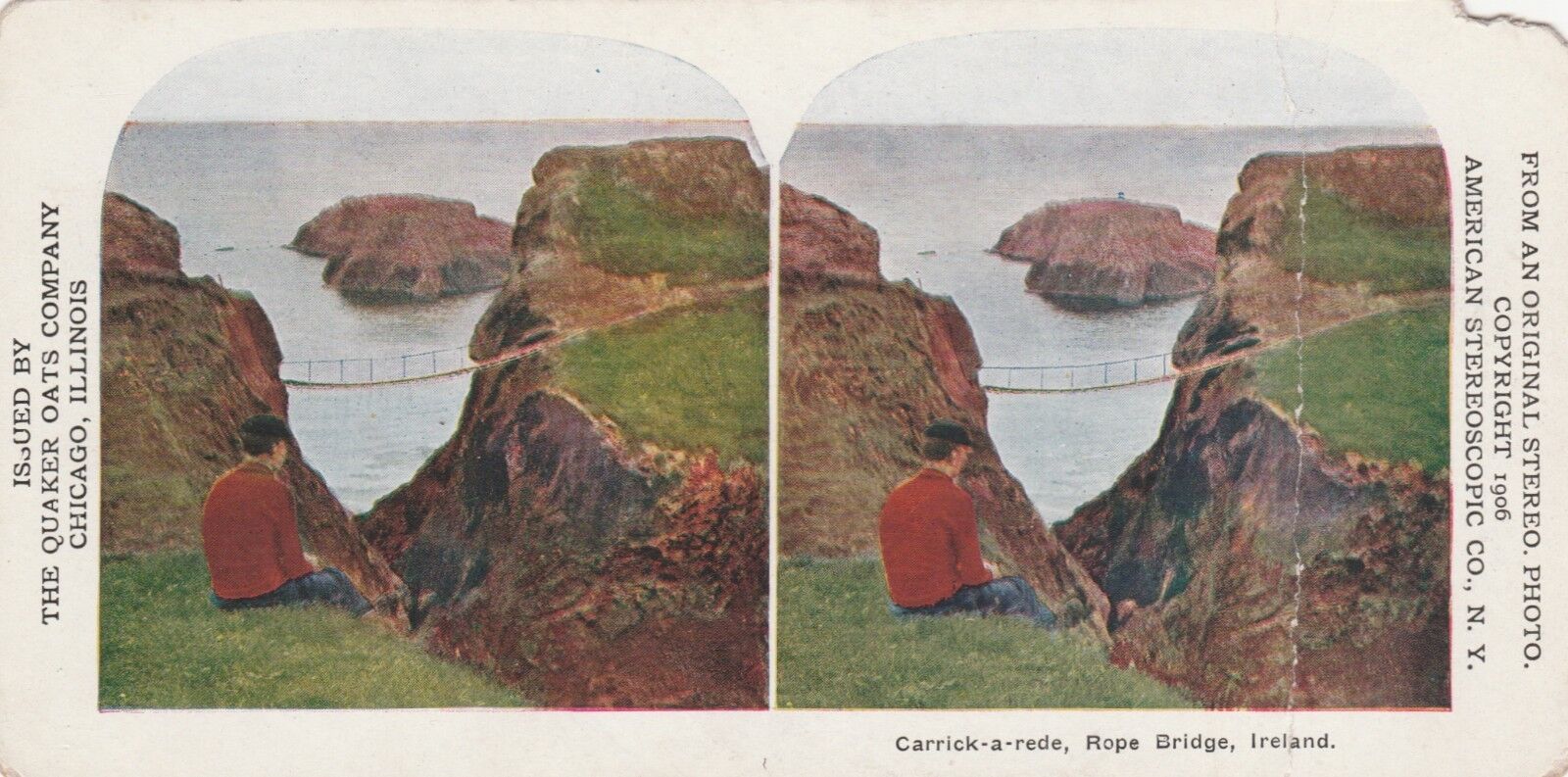 CARRICK-A-REDE,ROPE BRIDGE IRELAND  1906  (5SV)