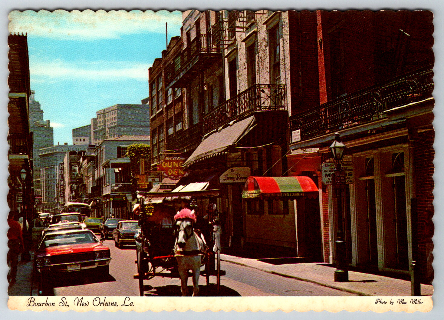 c1960s Bourbon Street New Orleans Louisiana Vintage Postcard Continental