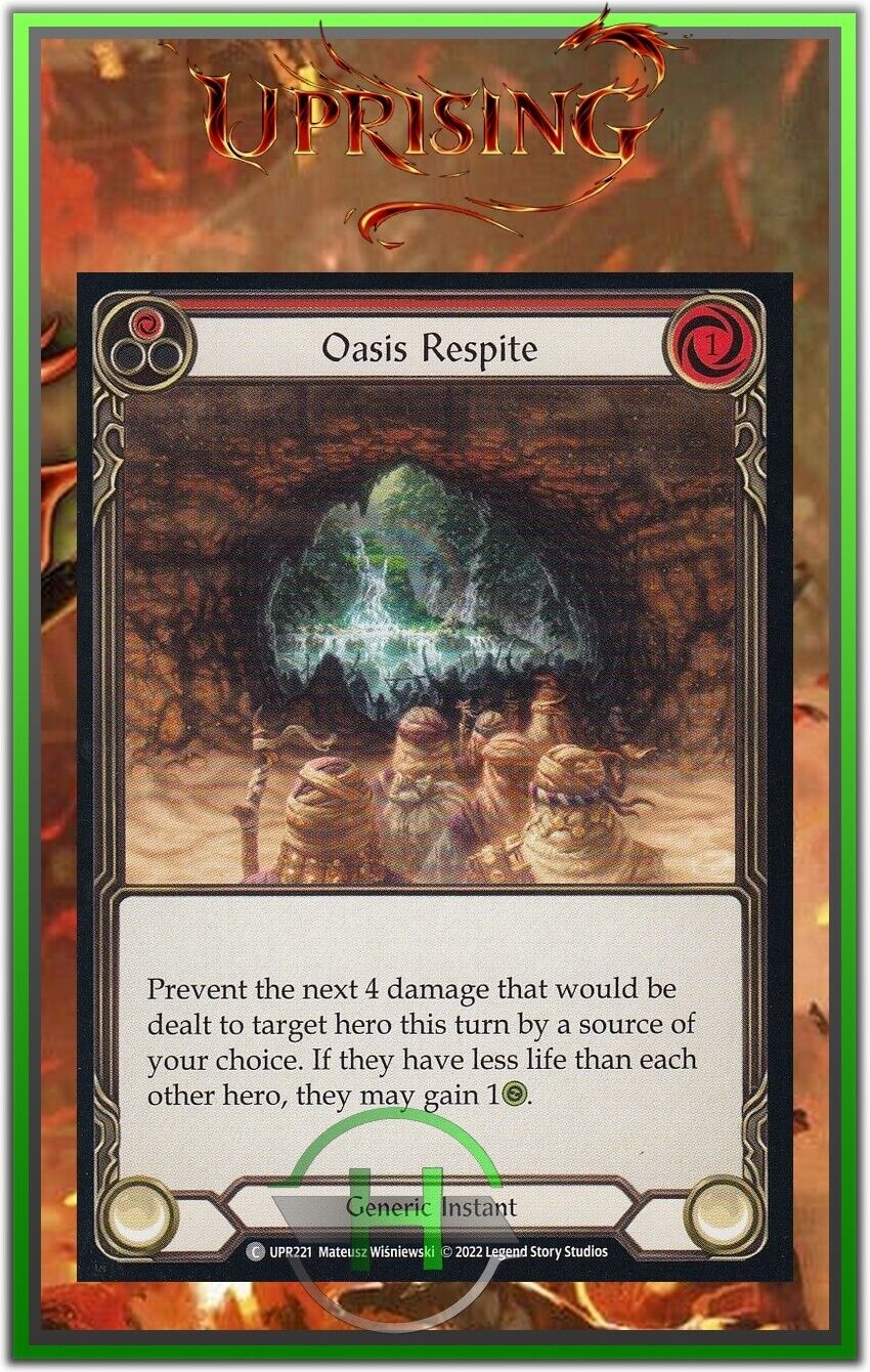 Oasis Respite Red - FAB:Uprising - UPR221 - Official English Card