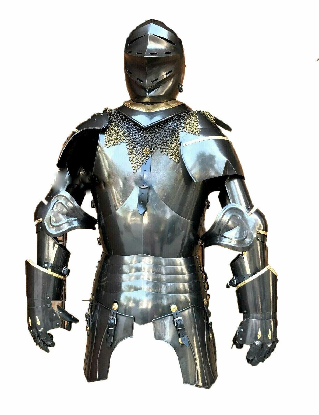 Medieval Times Knight Suit Of Armor Costume Wearable X-Mas Costume New Handmade