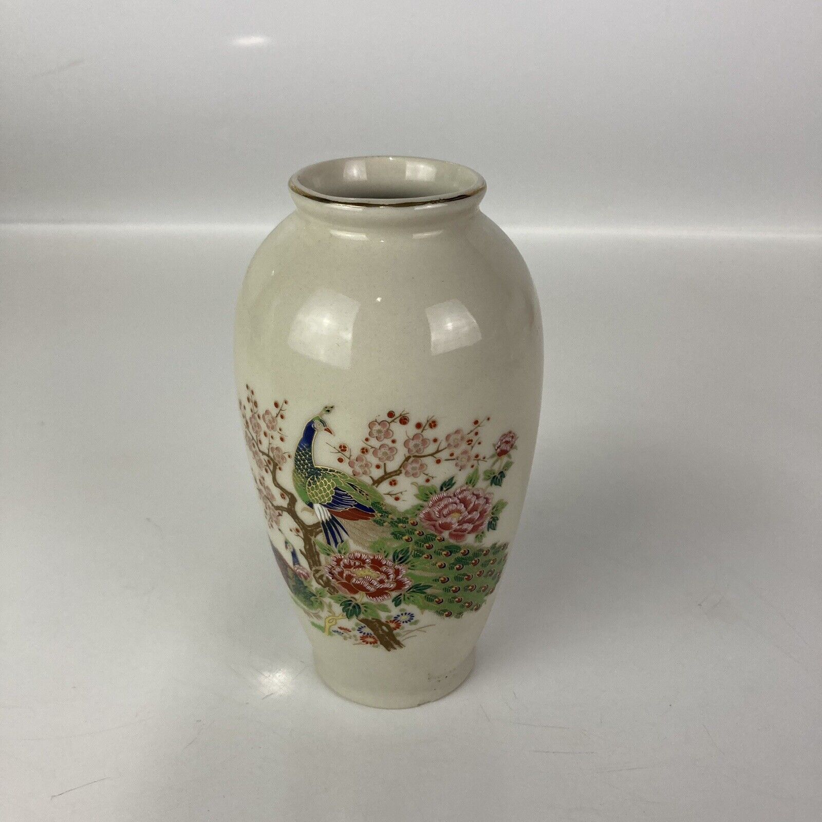 Vintage Japanese Satsuma Vase Hand Decorated
