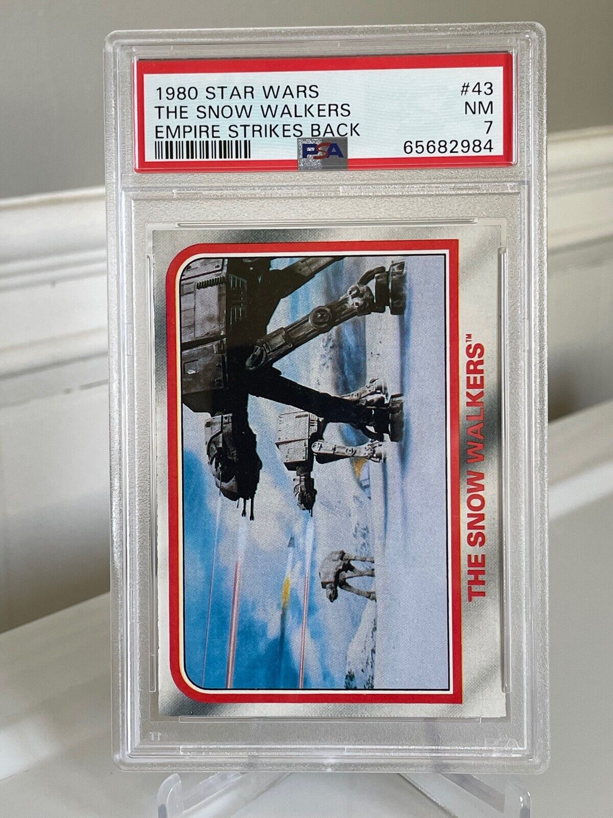 1980 Star Wars Empire Strikes Back #43 THE SHOW WALKERS PSA 7