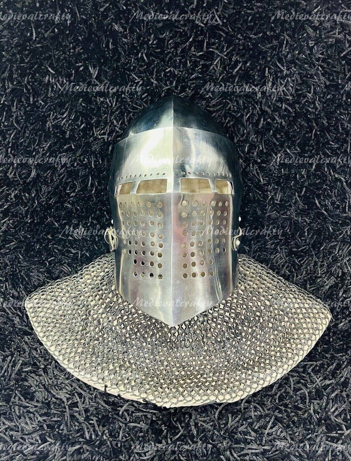 Medieval HELMET 18G Steel HMB Bascinet Rao Griffon Helmet Halloween gift