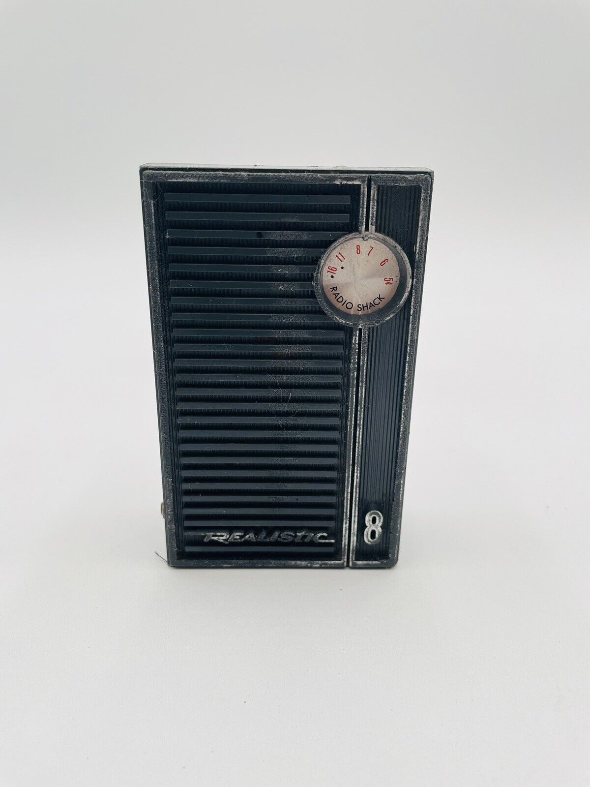 Vintage Model 8 Realistic Mini  Transistor Radio Shack Power On Only Part Repair